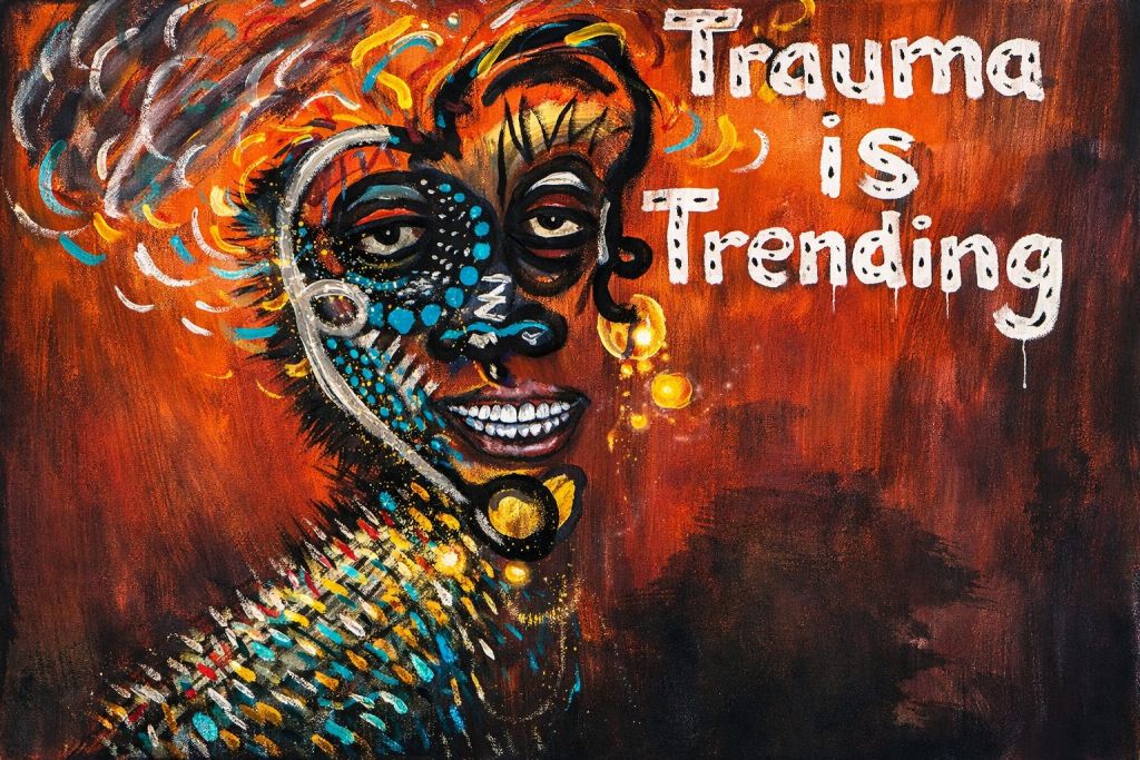 Trauma Is Trending, painting by JeanMarc